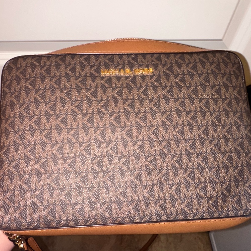 Michael Kors Signature Brown Crossbody Bag